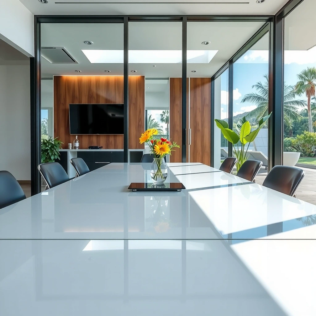 Clean conference room